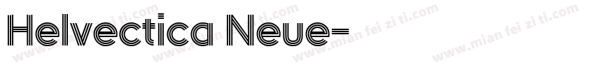 Helvectica Neue字体转换